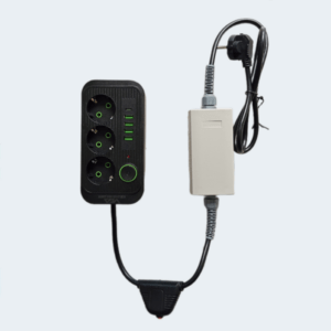 Surge protector with spin polarization to initiate aquacorrection (Triple Socket + USB) 3kW